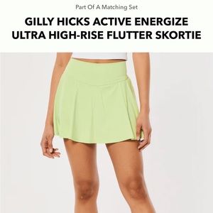 GILLY HICKS ACTIVE ENERGIZE ULTRA HIGH-RISE FLUTTER SKORTIE